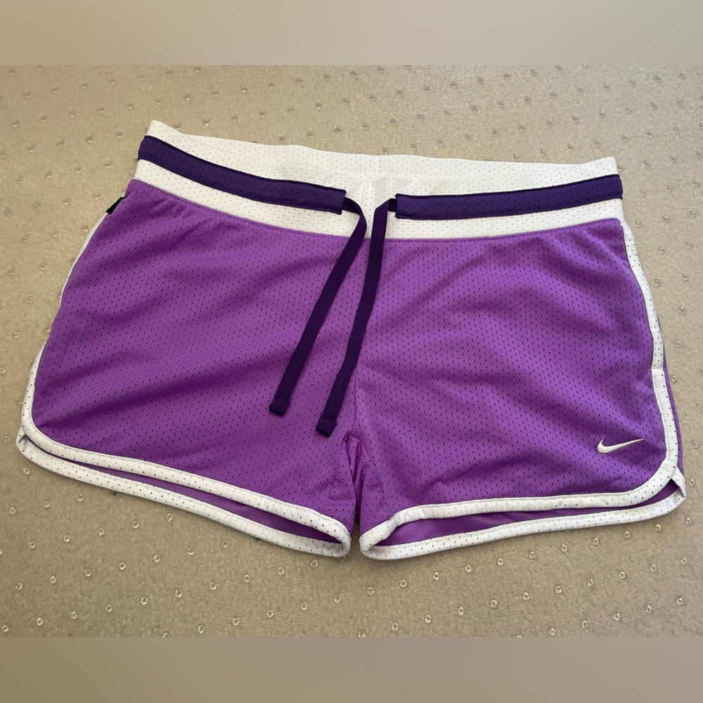 Nike Athletics retro purple shorts
